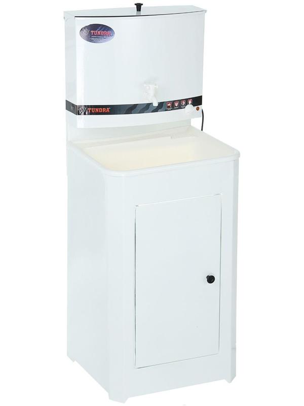 Умывальник TUNDRA, с ЭВН, пластиковая мойка, 1250 Вт, 17 л, белый