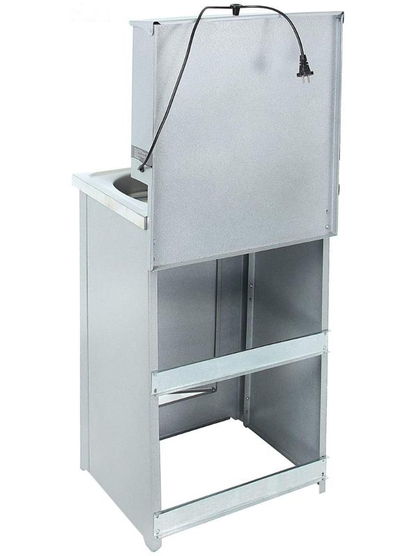 Умывальник TUNDRA, с ЭВН, нержавеющая мойка, 1250 Вт, 17 л, цвет аквамикс