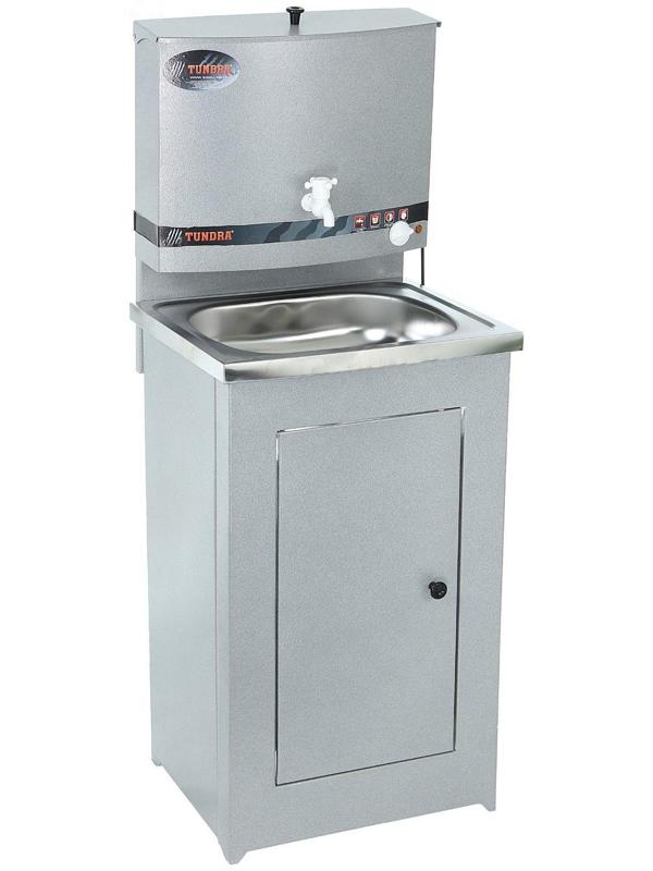 Умывальник TUNDRA, с ЭВН, нержавеющая мойка, 1250 Вт, 17 л, цвет аквамикс