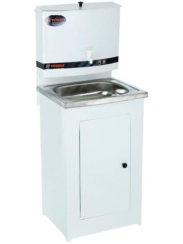 Умывальник TUNDRA, без ЭВН, нержавеющая мойка, 17 л, белый