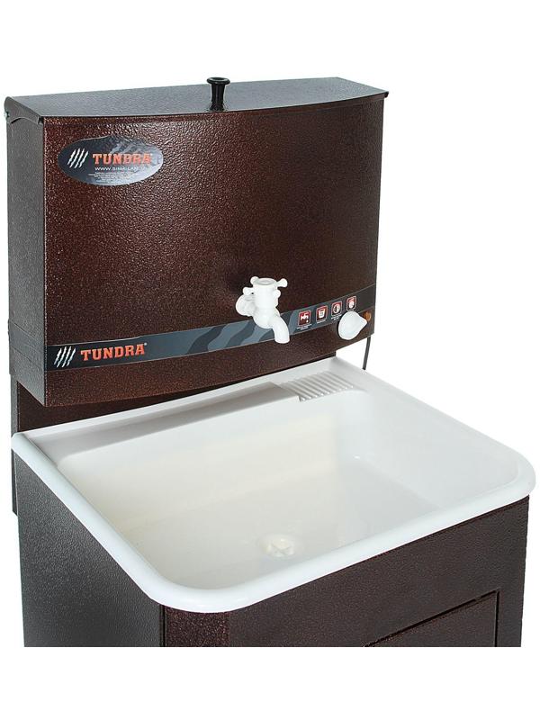 Умывальник TUNDRA, с ЭВН, пластиковая мойка, 1250 Вт, 17 л, цвет медь