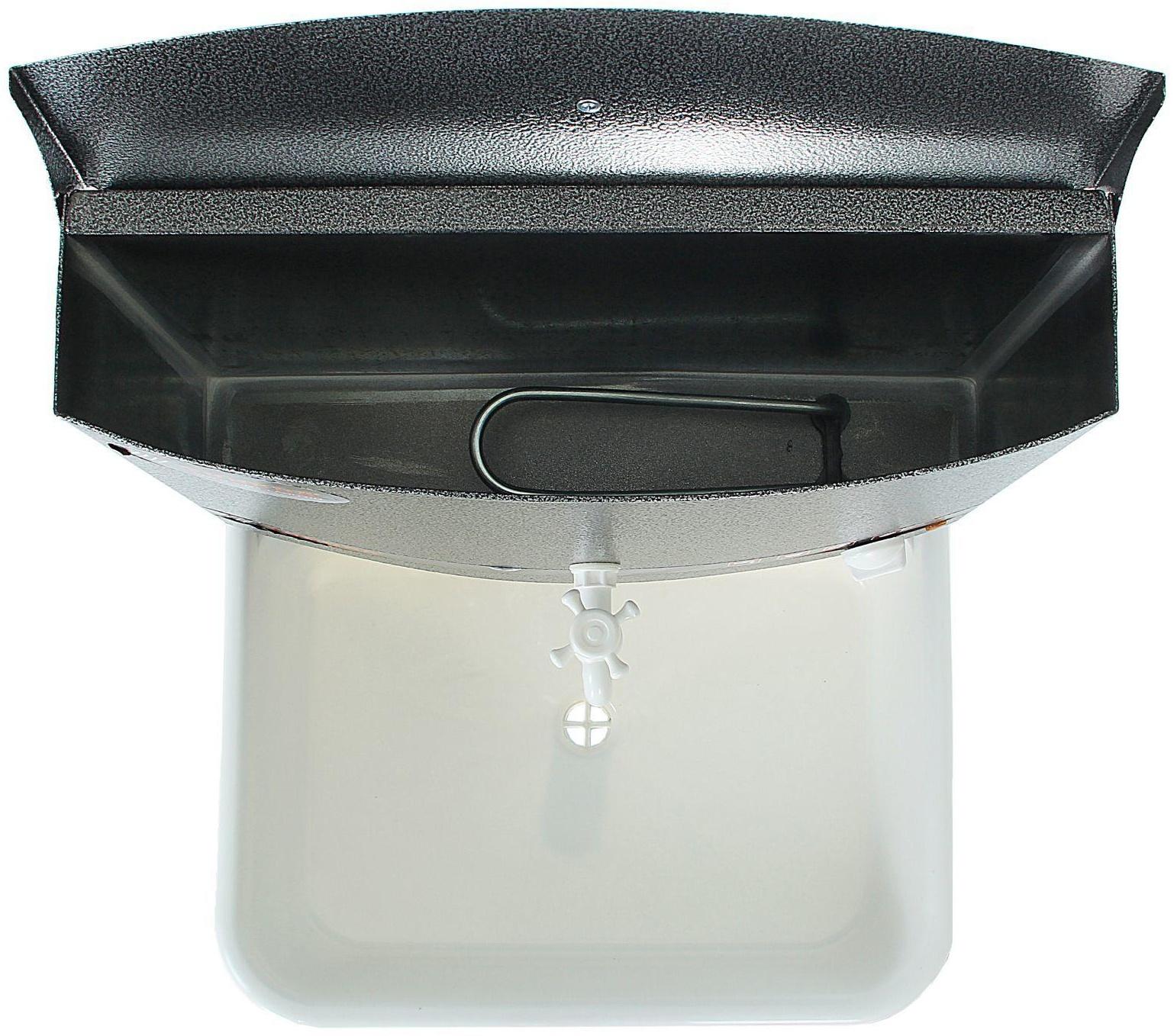 Умывальник TUNDRA, с ЭВН, пластиковая мойка, 1250 Вт, 17 л, цвет серебро