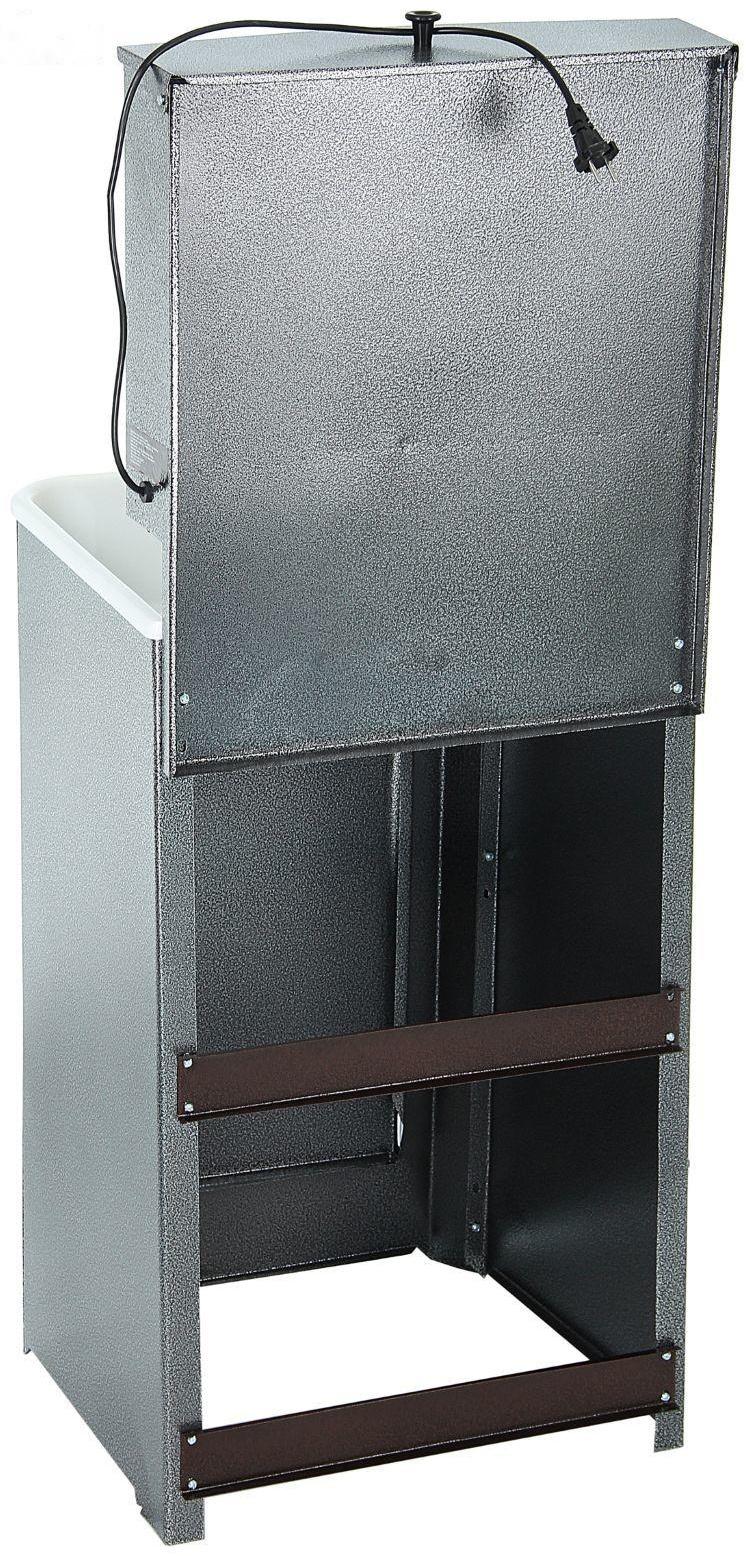 Умывальник TUNDRA, с ЭВН, пластиковая мойка, 1250 Вт, 17 л, цвет серебро