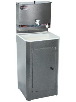 Умывальник TUNDRA, с ЭВН, пластиковая мойка, 1250 Вт, 17 л, цвет серебро