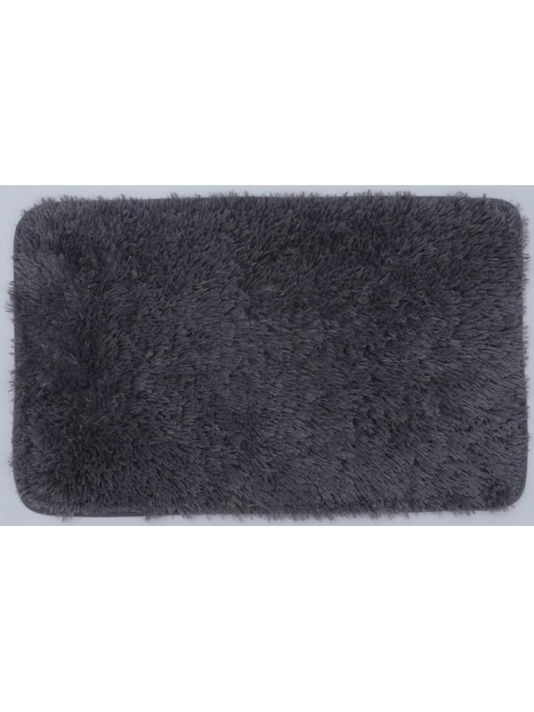 Коврик для ванной прямоугольный Доляна «Пушистик», 50×80 см, цвет серый