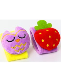 Развивающий браслетик-погремушка «Лесные зверята», набор 2 шт.