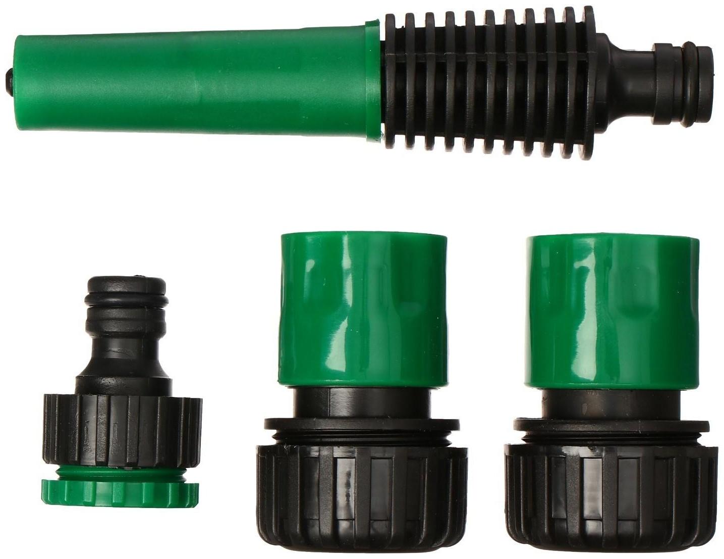 Набор: насадка для полива, коннектор, коннектор с аквастоп 3/4