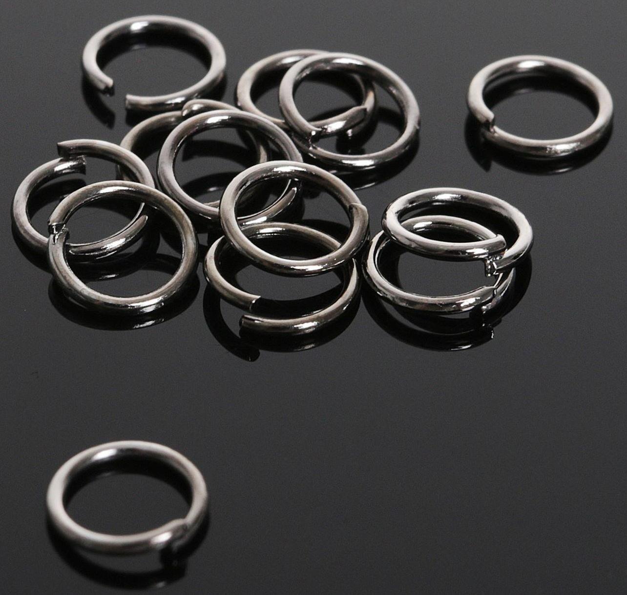 Кольцо соединительное 0,6 х 5мм (набор 50 гр, ±950 шт) СМ-973, цвет серый