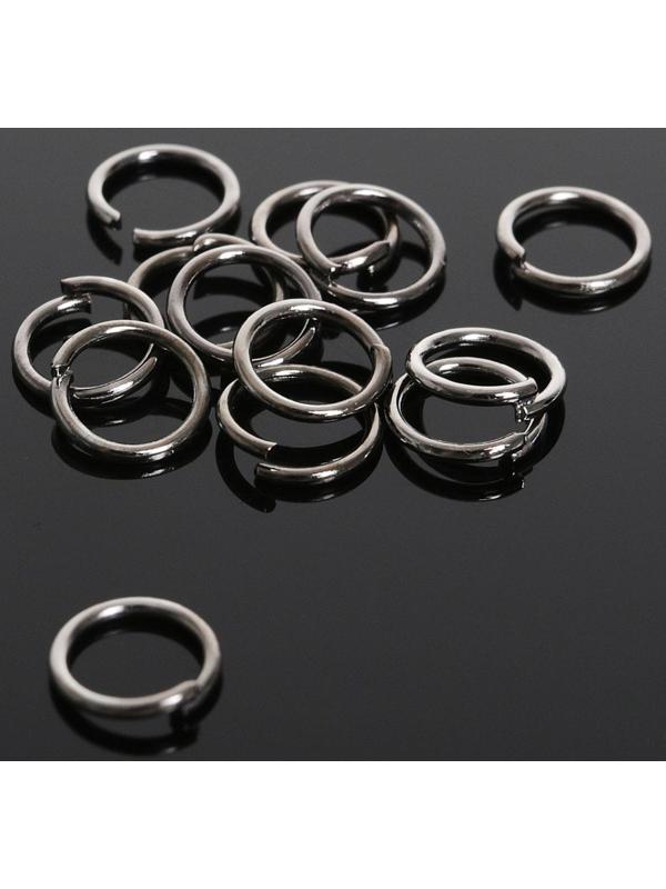 Кольцо соединительное 0,6 х 5мм (набор 50 гр, ±950 шт) СМ-973, цвет серый