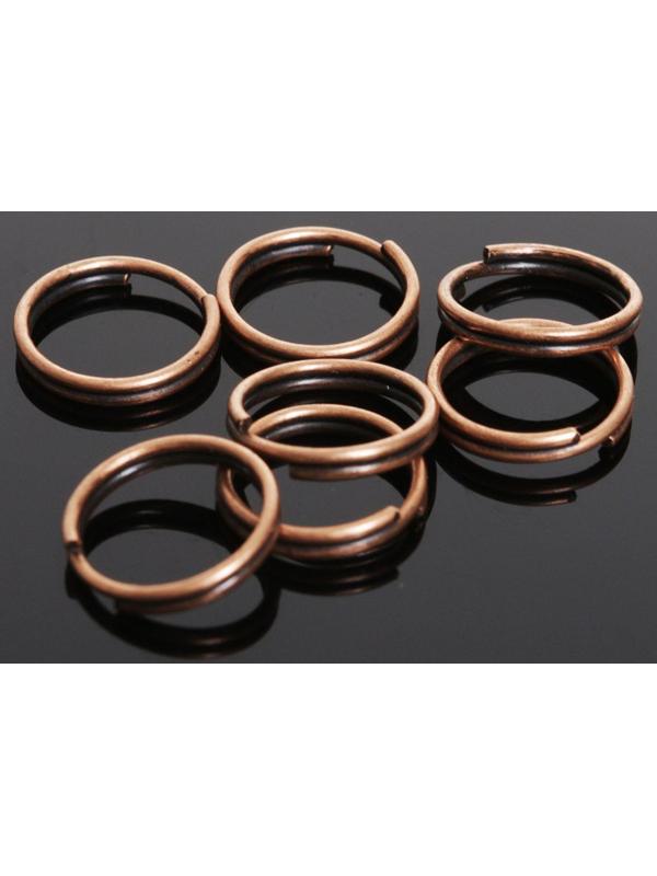 Кольцо соединительное двойное 0,9см (набор 50 гр, ±330 шт) СМ-1028, цвет меди