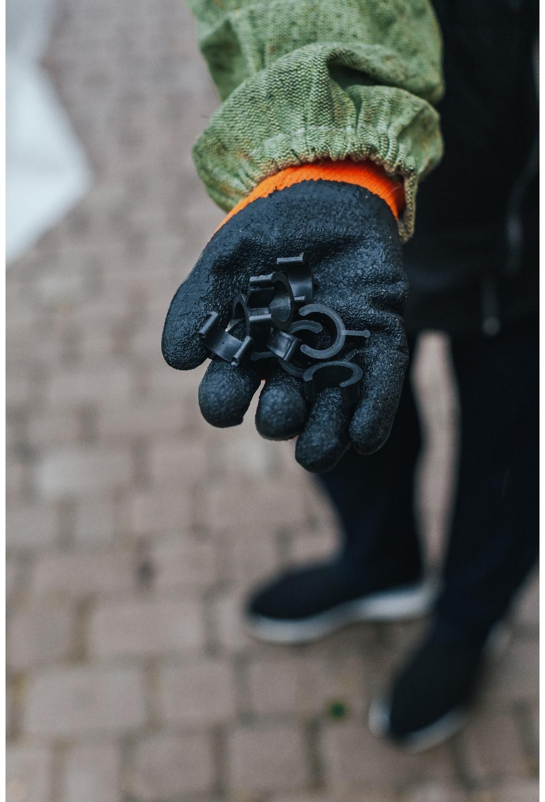 Зажим для крепления укрывного материала, d = 20 мм, набор 10 шт., МИКС