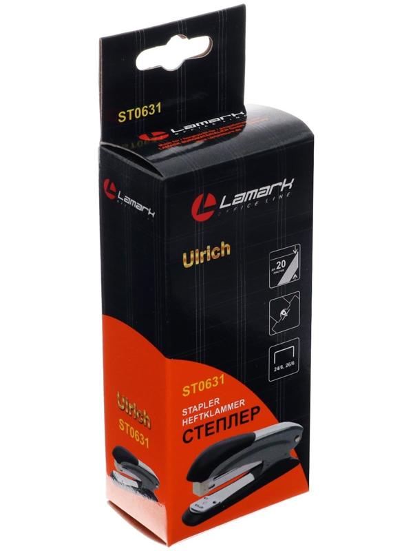 Степлер № 24-26/6 Lamark Ulrich, красный, до 20 листов