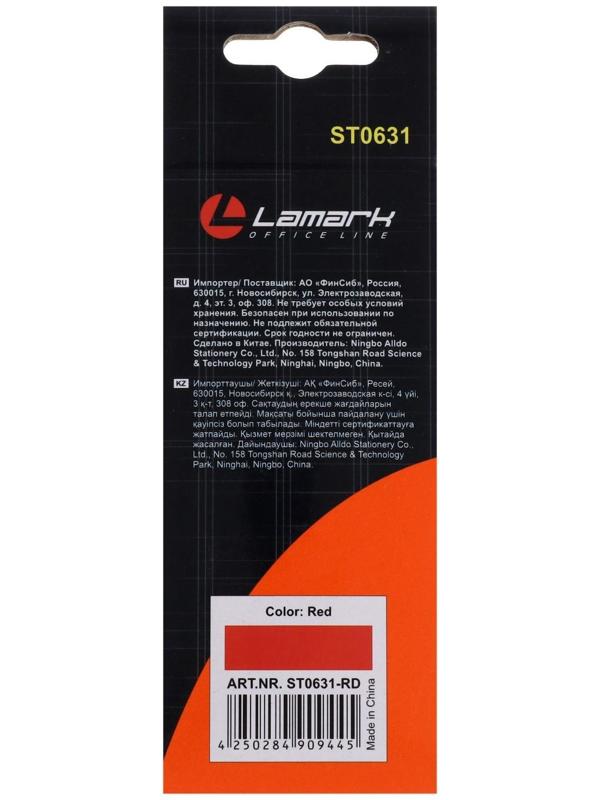 Степлер № 24-26/6 Lamark Ulrich, красный, до 20 листов