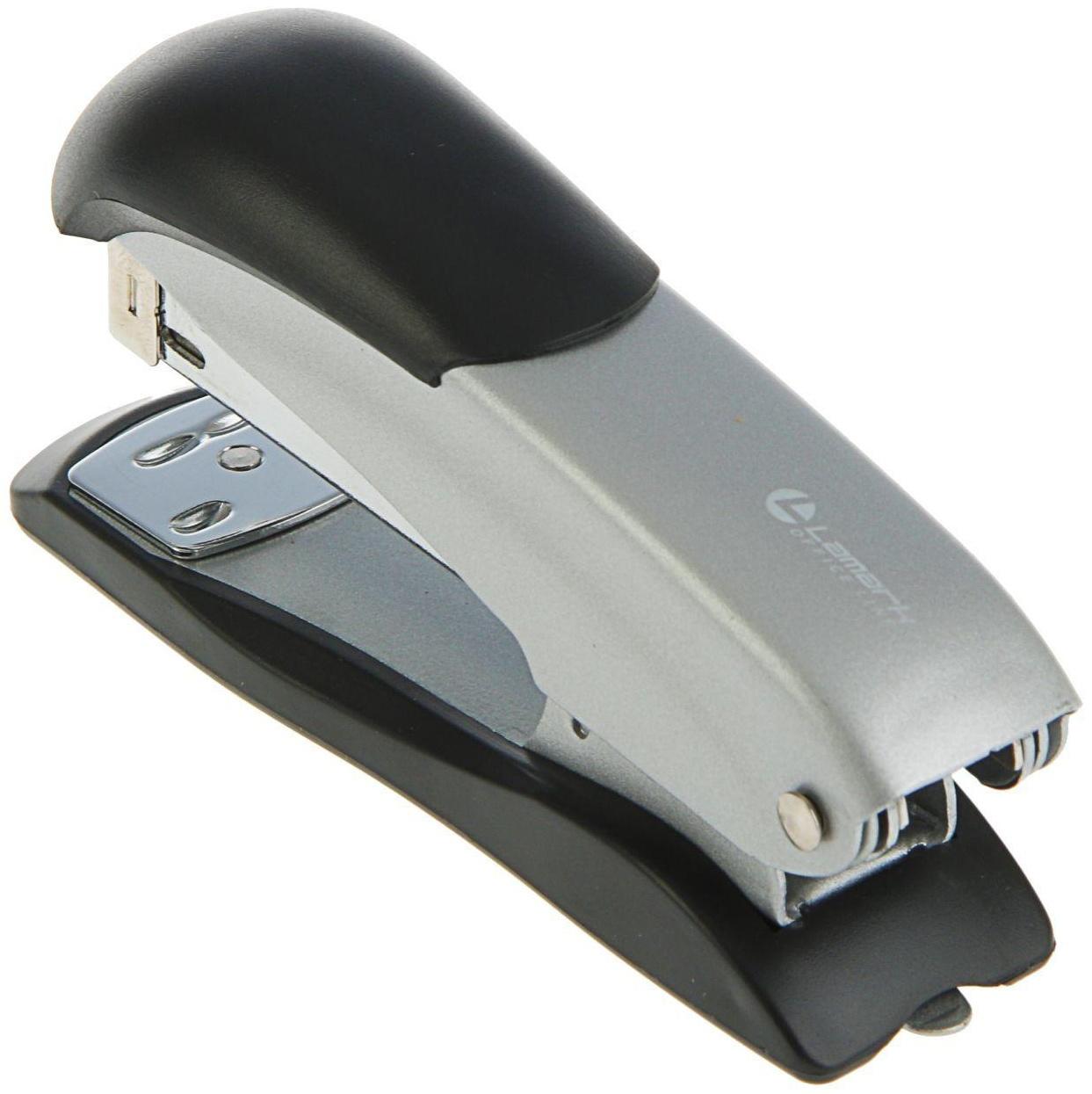 Степлер Lamark Ulrich №24-26/6, до 20 листов, серый
