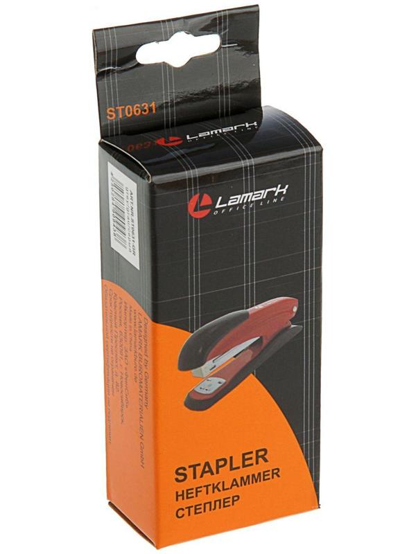 Степлер Lamark Ulrich №24-26/6, до 20 листов, серый