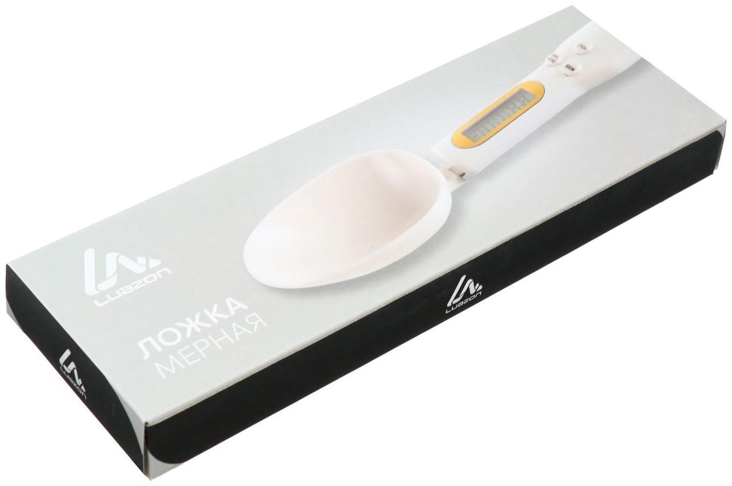 Весы кухонные Luazon LV-507, электронные, до 0.5 кг, белые