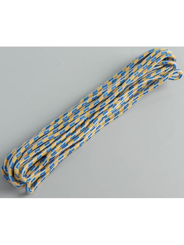 Шнур высокопрочный, d=6 мм, 10 м, цвет МИКС