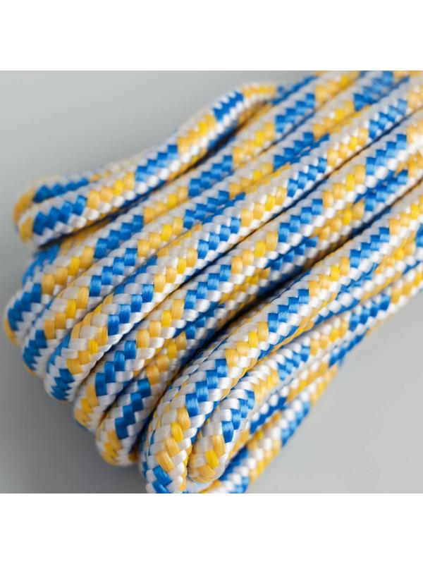 Шнур высокопрочный, d=6 мм, 10 м, цвет МИКС
