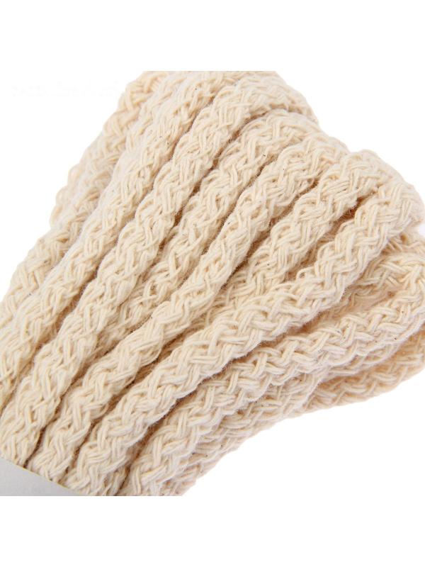 Шнур хлопчатобумажный, d=6 мм, 10 м