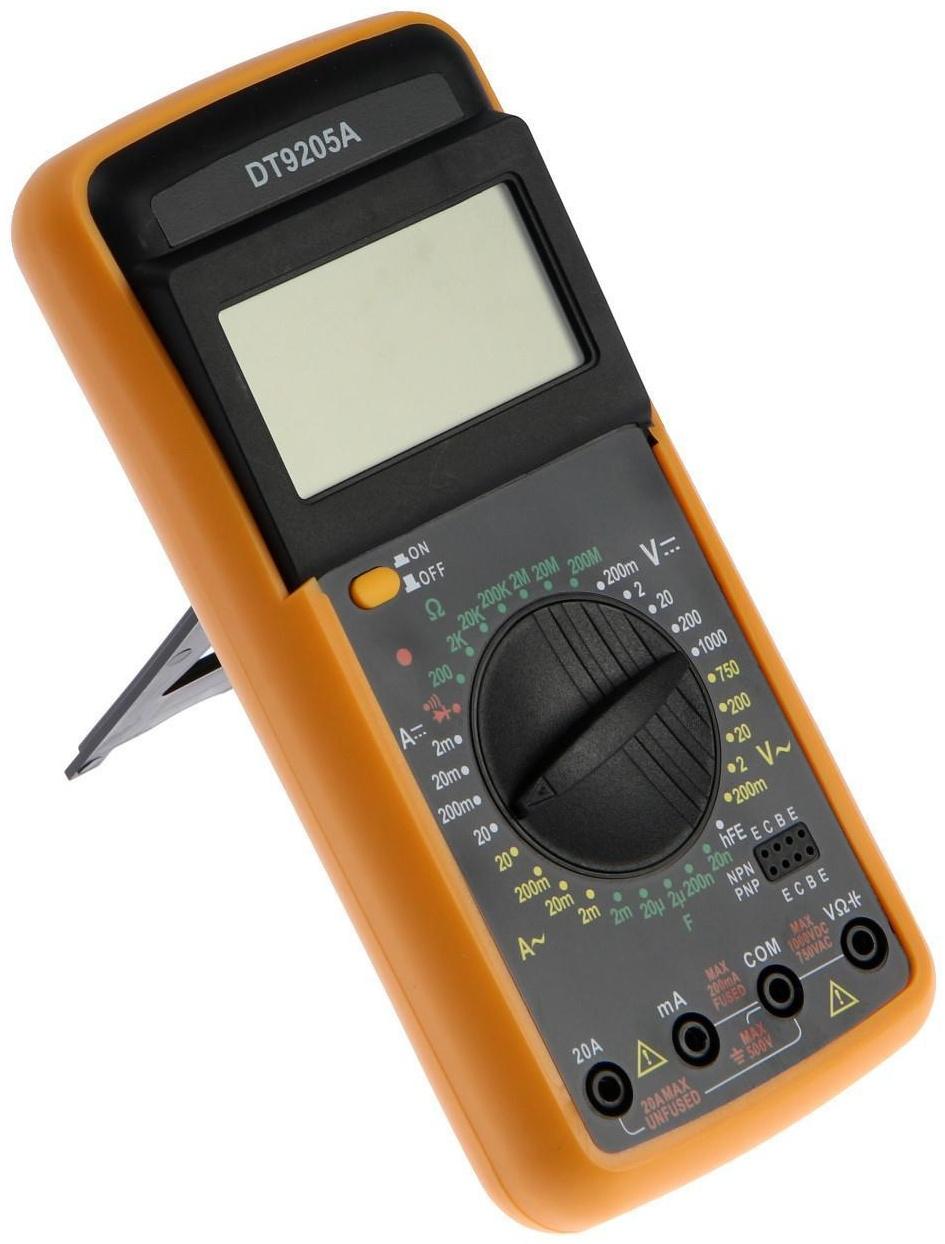 Мультиметр ТУНДРА DT-9205А, ACV/DCV, ACA/DCA, 200-200MΩ, 20nF-200mF, прозвон