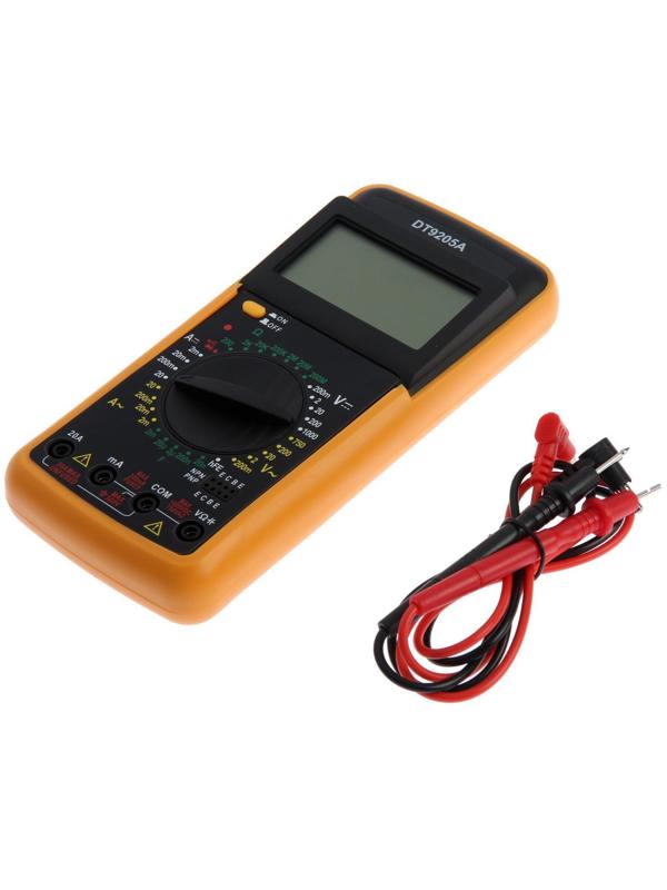 Мультиметр ТУНДРА DT-9205А, ACV/DCV, ACA/DCA, 200-200MΩ, 20nF-200mF, прозвон
