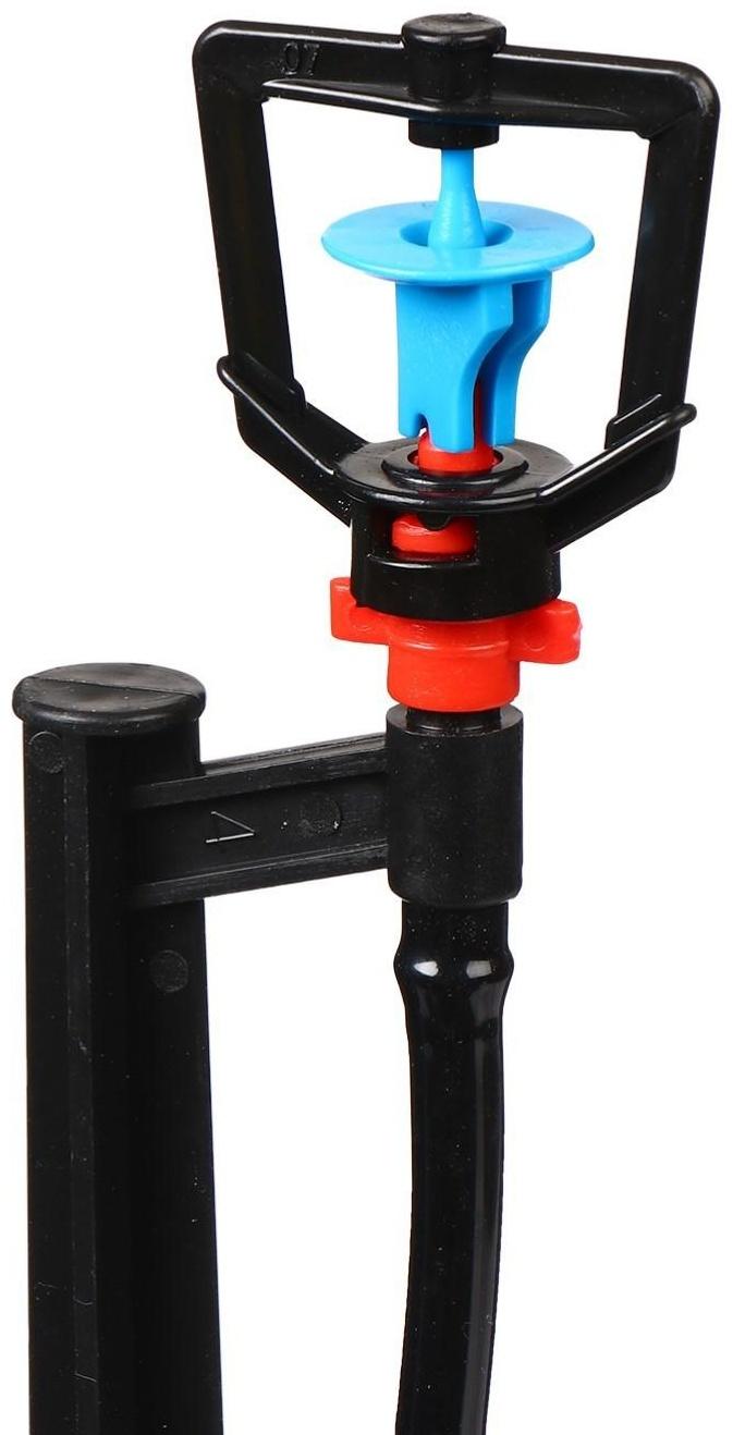 Форсунка-ороситель разбрызгивающая для капельного полива, h = 56 см, с пикой, пластик