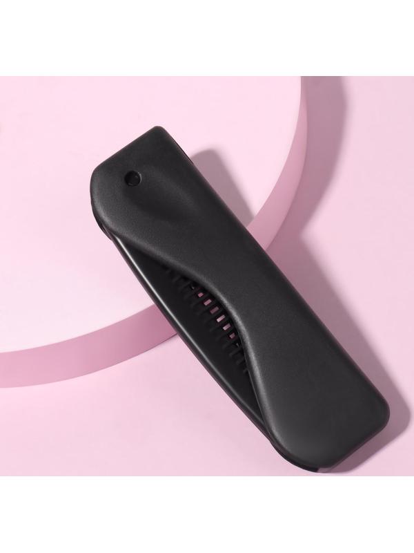 Расчёска складная, 17,5 × 3 см, цвет чёрный