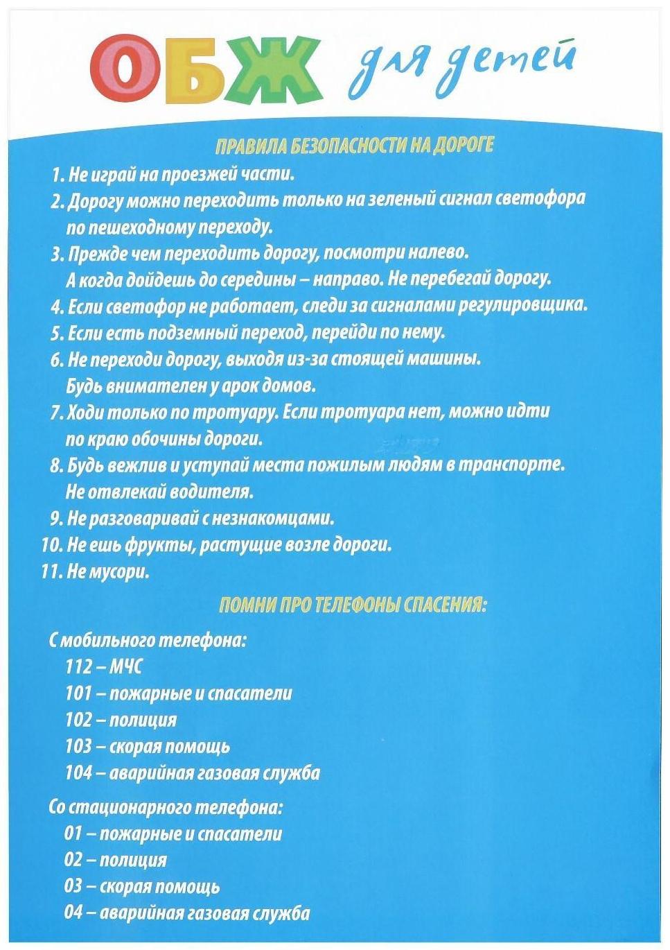 Настольная игра «ОБЖ для детей: ПДД для юных пешеходов»