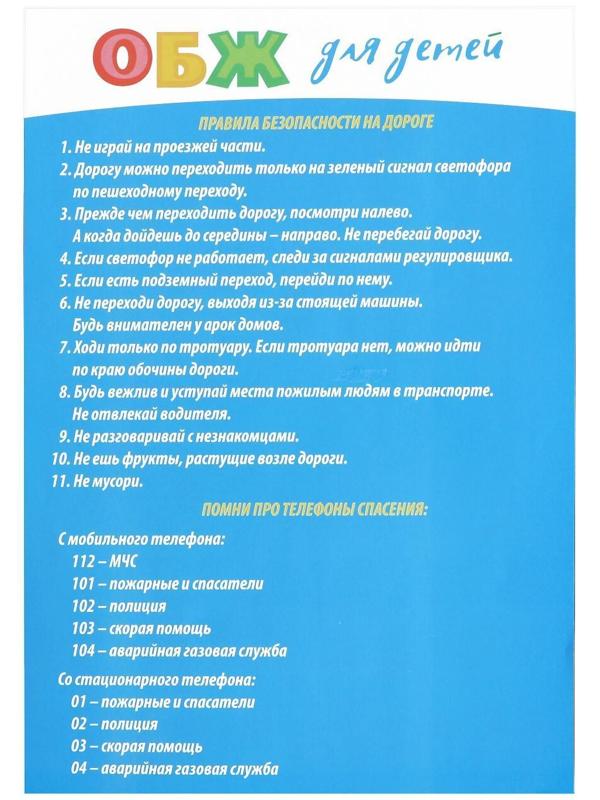 Настольная игра «ОБЖ для детей: ПДД для юных пешеходов»