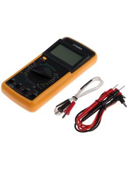 Мультиметр ТУНДРА DT-9208А, ACV/DCV, ACA/DCA, 200-200MΩ, 20nF-200mF, 40-400 °C, 200 kHz