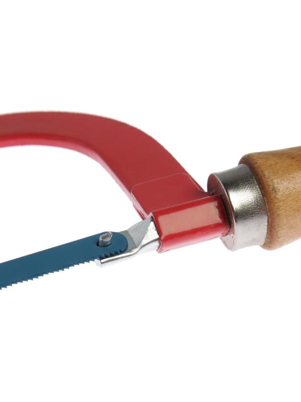 Ножовка по металлу ЛОМ, деревянная рукоятка, 300 мм