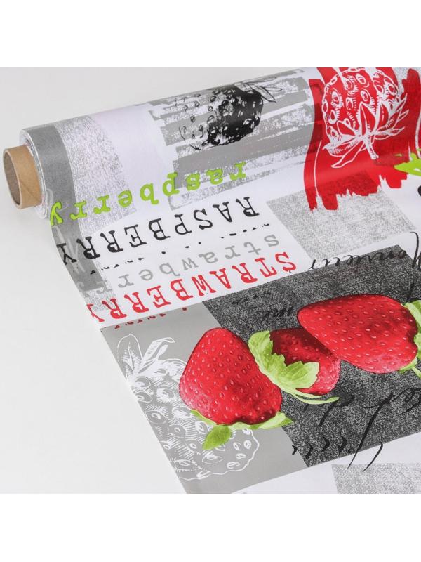 Клеёнка столовая на нетканой основе Доляна, ширина 137 см, толщина 0,08 мм, рулон 20 м