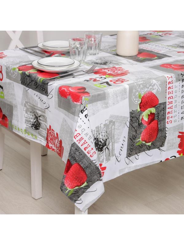 Клеёнка столовая на нетканой основе Доляна, ширина 137 см, толщина 0,08 мм, рулон 20 м