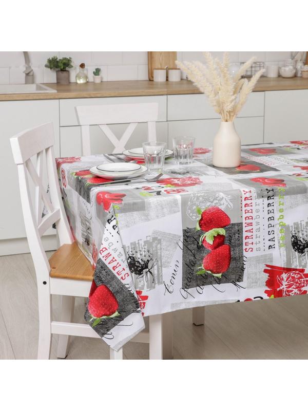 Клеёнка столовая на нетканой основе Доляна, ширина 137 см, толщина 0,08 мм, рулон 20 м