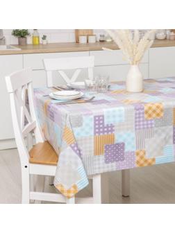 Клеёнка столовая на нетканой основе, ширина 137 см, толщина 0,08 мм, рулон 20 м