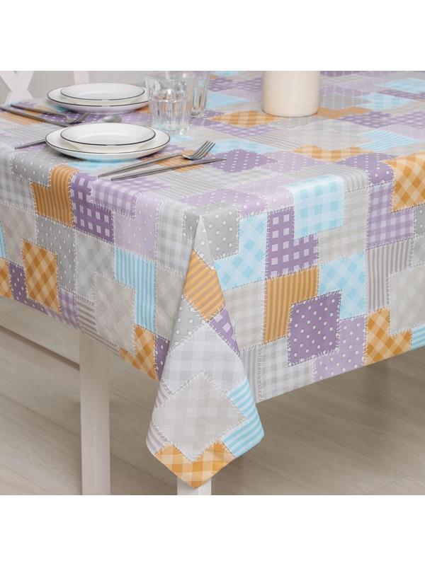 Клеёнка столовая на нетканой основе, ширина 137 см, толщина 0,08 мм, рулон 20 м