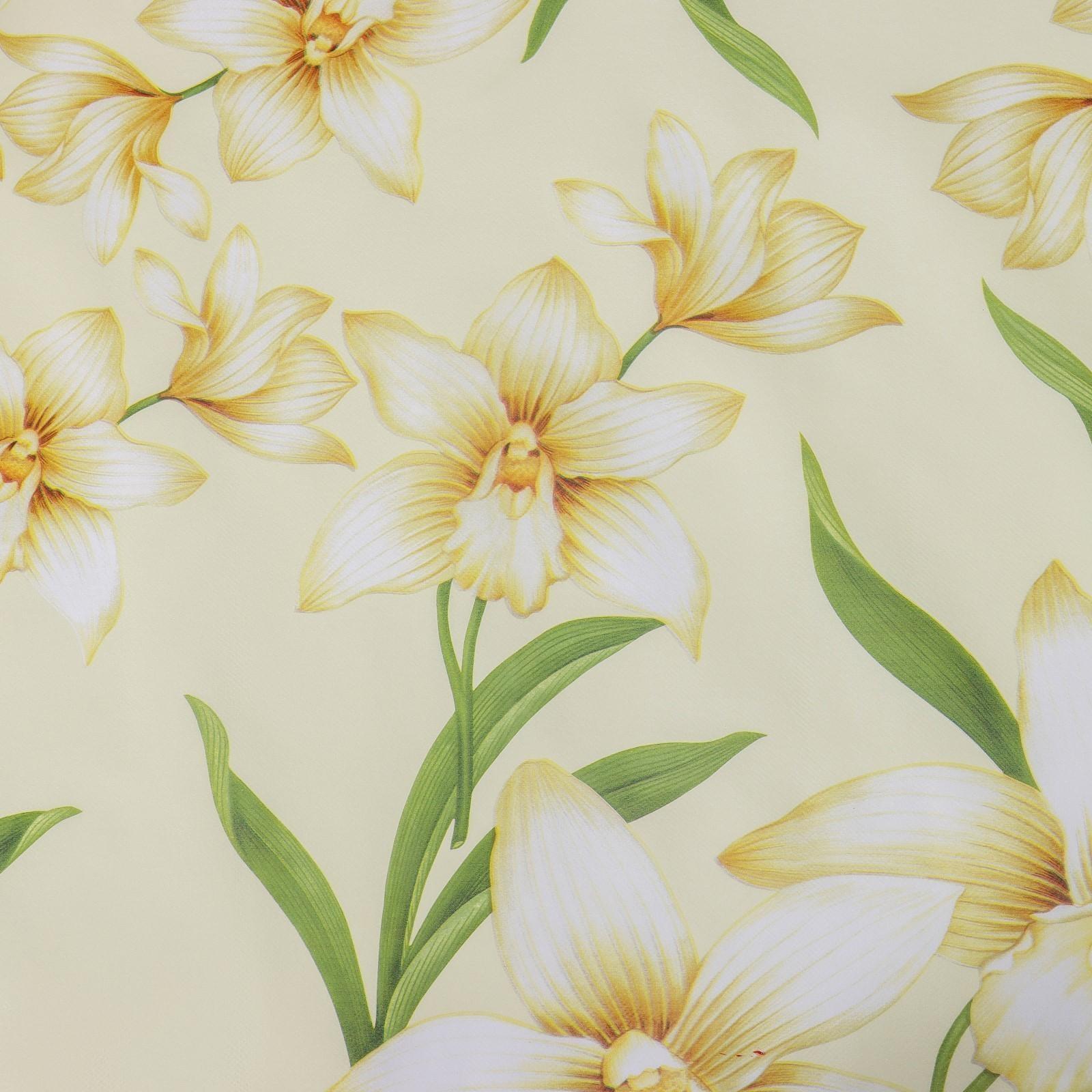 Клеёнка столовая на нетканой основе Доляна, ширина 137 см, толщина 0,08 мм, рулон 20 м