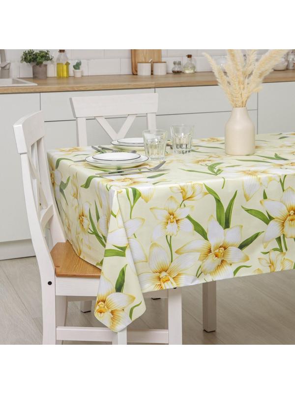 Клеёнка столовая на нетканой основе Доляна, ширина 137 см, толщина 0,08 мм, рулон 20 м