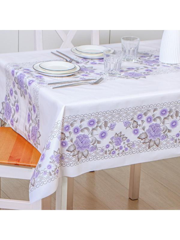 Клеёнка столовая на нетканой основе Доляна, ширина 137 см, толщина 0,08 мм, рулон 20 м