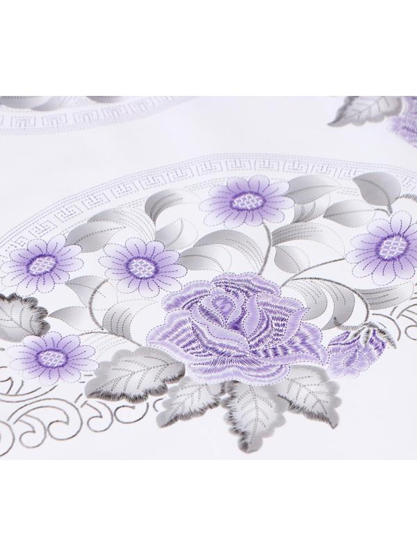 Клеёнка столовая на нетканой основе Доляна, ширина 137 см, толщина 0,08 мм, рулон 20 м