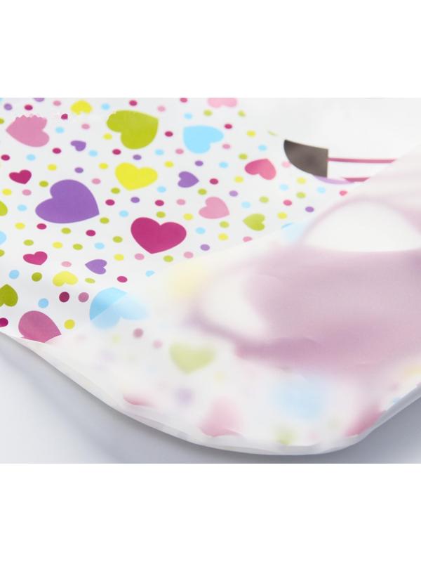 Нагрудник для кормления «Весёлая панда» непромокаемый на липучке, с карманом, мягкий