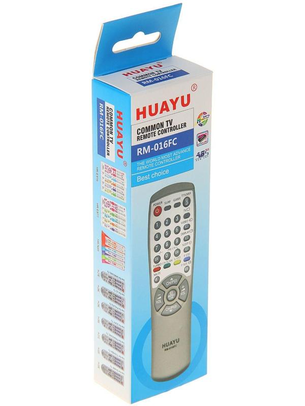 Пульт ДУ Huayu RM-016FC, для ТВ Samsung, универсальный, серый