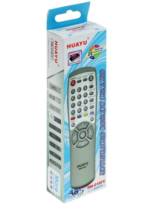 Пульт ДУ Huayu RM-016FC, для ТВ Samsung, универсальный, серый