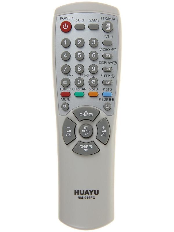 Пульт ДУ Huayu RM-016FC, для ТВ Samsung, универсальный, серый