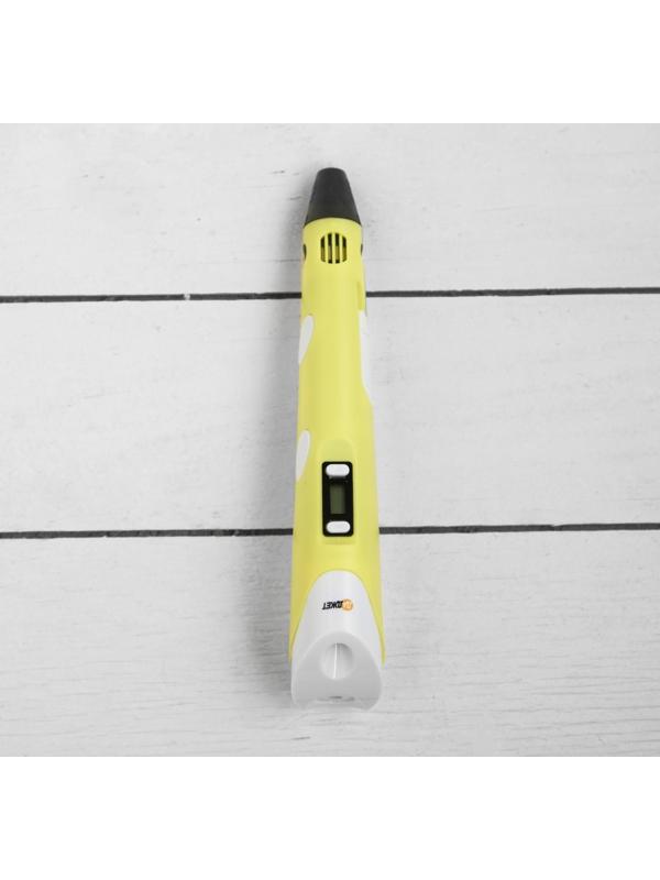 3D ручка 3Dali Plus (KIT FB0021Y), ABS и PLA, желтая (+ трафарет и пластик)