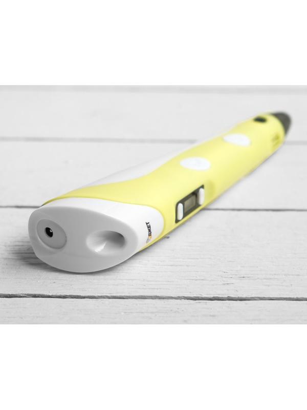 3D ручка 3Dali Plus (KIT FB0021Y), ABS и PLA, желтая (+ трафарет и пластик)