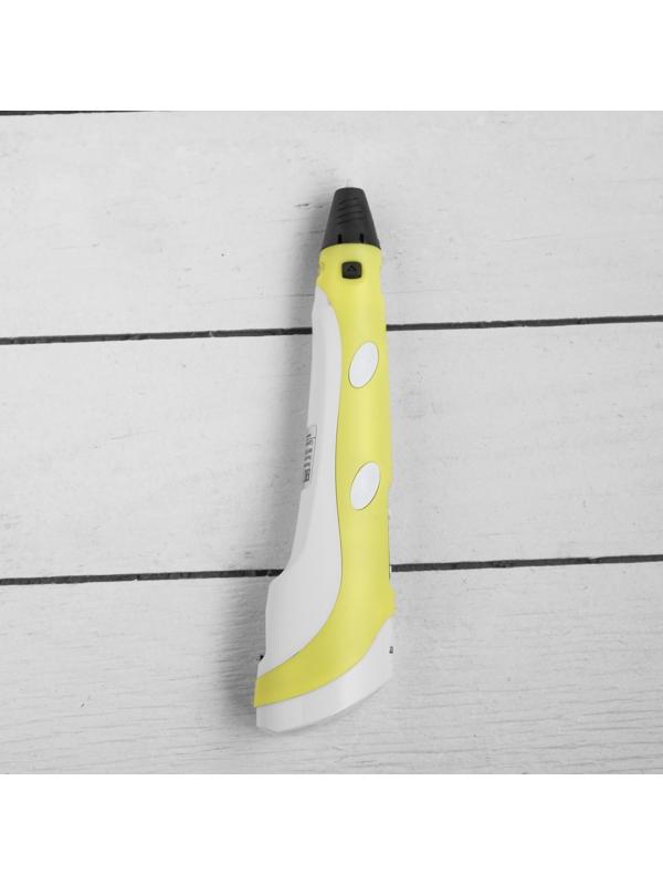 3D ручка 3Dali Plus (KIT FB0021Y), ABS и PLA, желтая (+ трафарет и пластик)