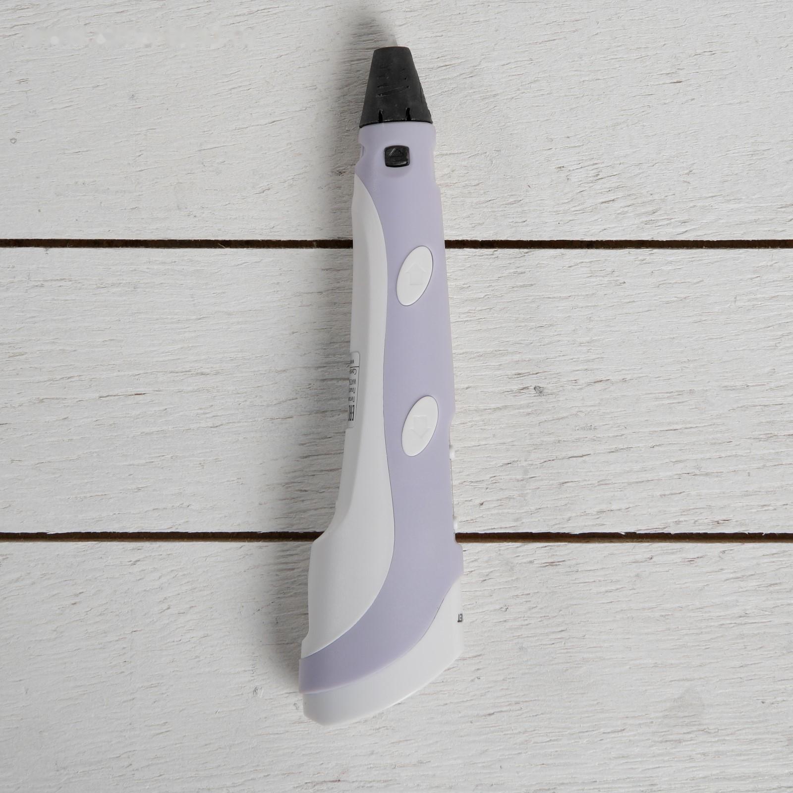 3D ручка 3Dali Plus (KIT FB0021P), ABS и PLA, фиолетовая ( + трафарет и пластик)