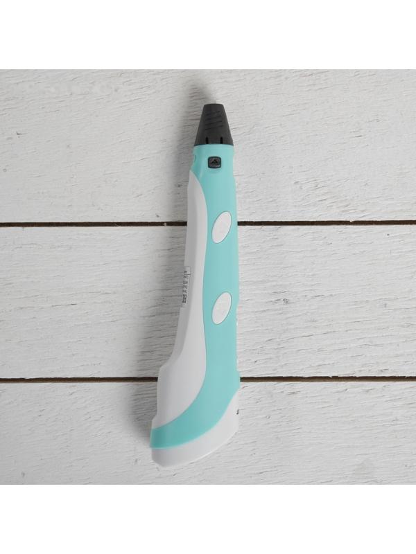 3D ручка 3Dali Plus (KIT FB0021B), ABS и PLA, голубая ( + трафарет и пластик)