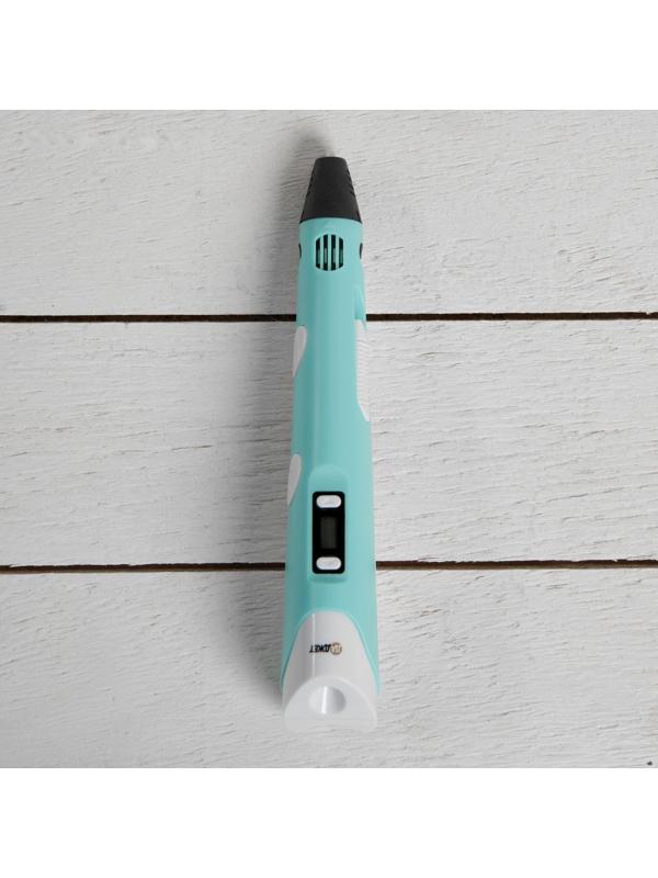 3D ручка 3Dali Plus (KIT FB0021B), ABS и PLA, голубая ( + трафарет и пластик)